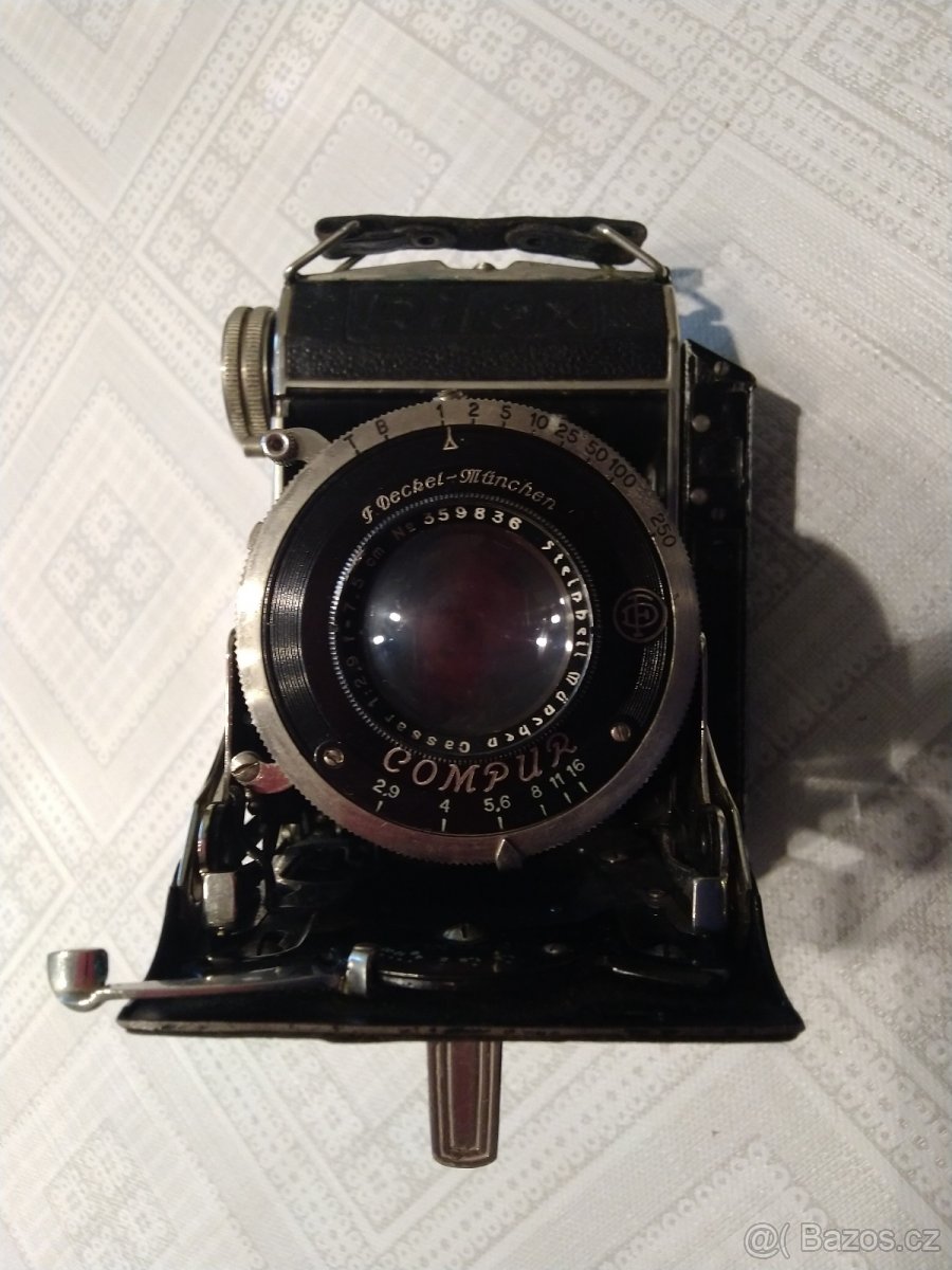 1937. Fotoaparát Rifax Compur Cassar f/2.9/7,5 cm