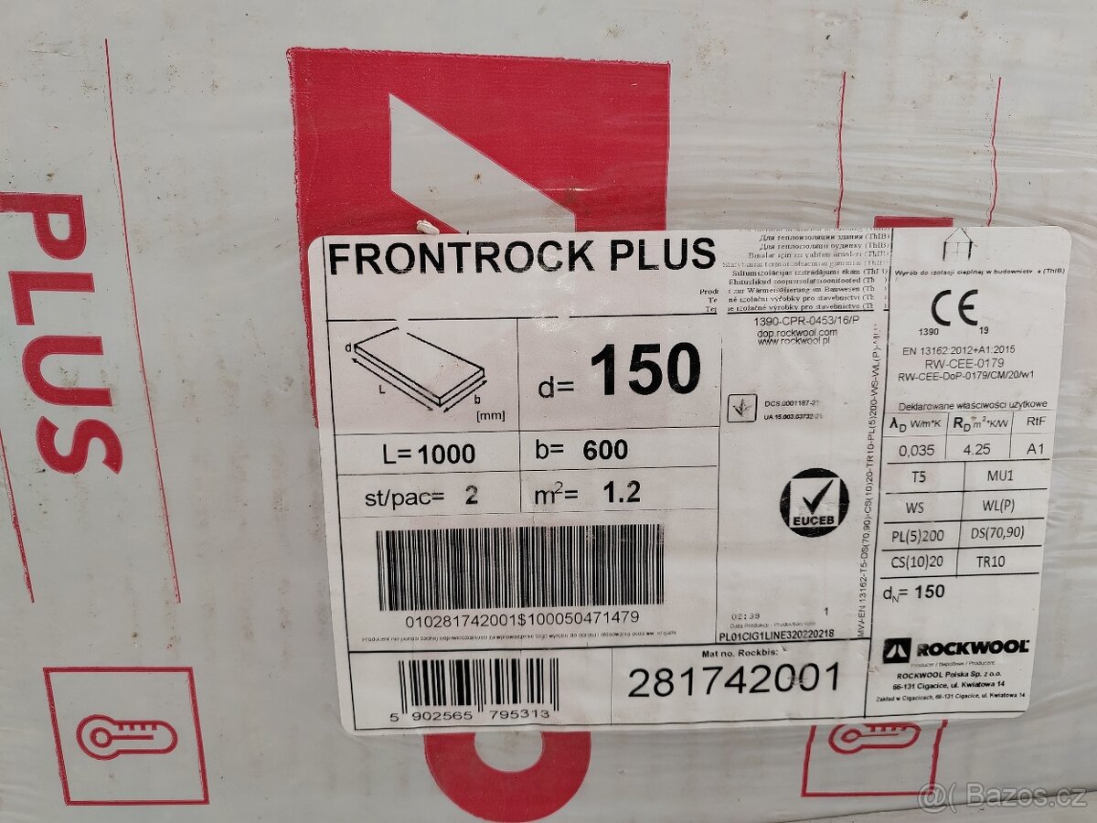 Rockwool fasadní vata