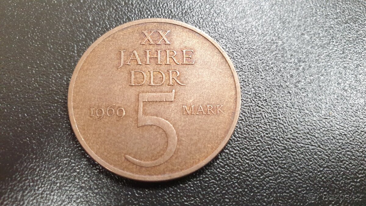 DDR - 5 Mark 1969 - XX Jahre