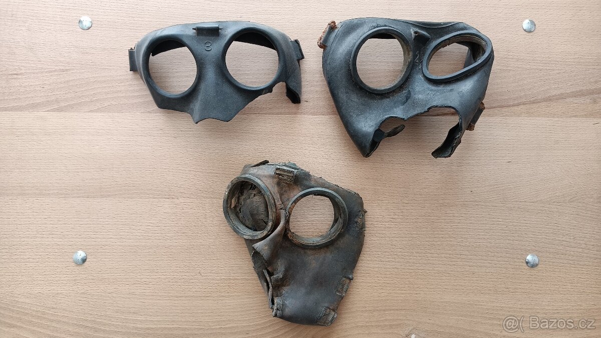 Německé plynové masky z 2. světové války