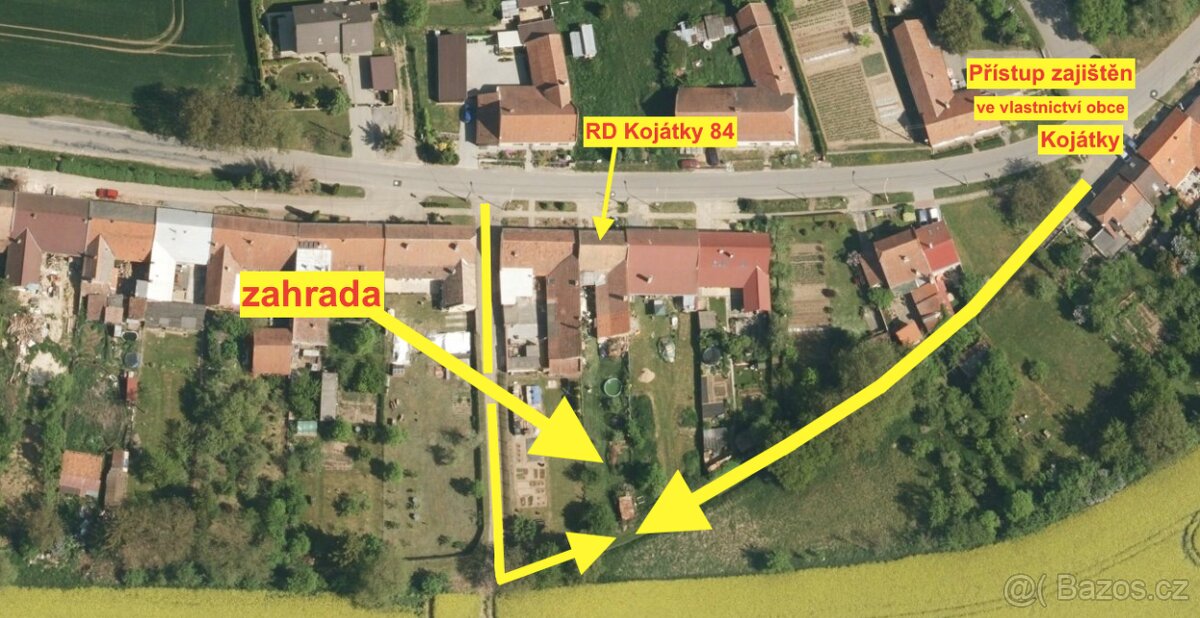Investice? - Zahrada za domem Kojátky 84, okres Vyškov