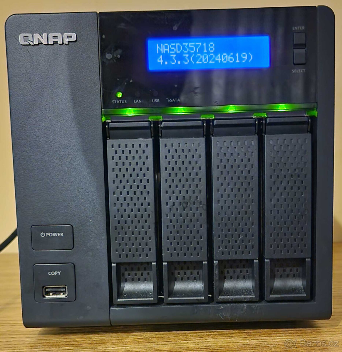 QNAP TS-419P II 4-BAY + 4x 3TB HDD Seagate