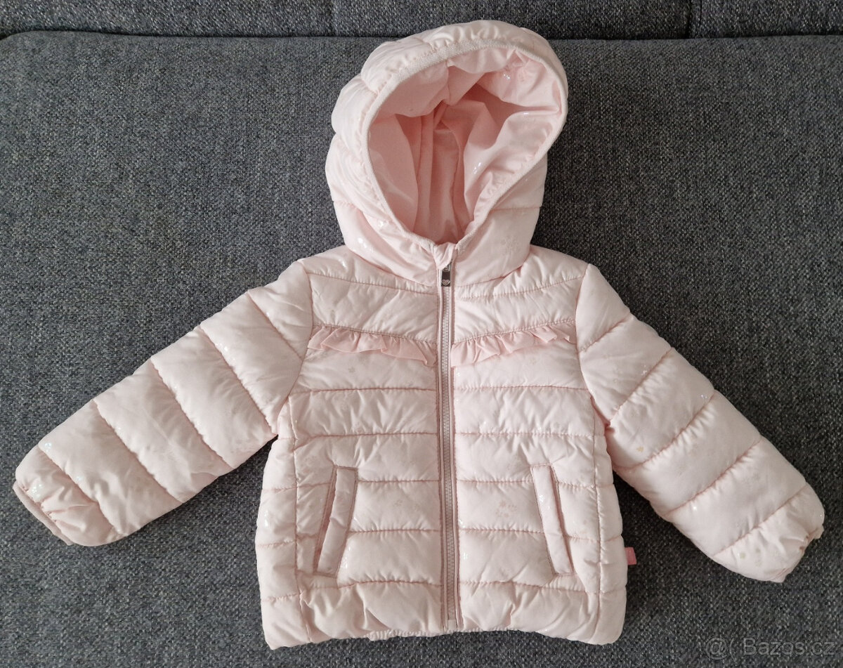 Světle růžová bunda 9-12m