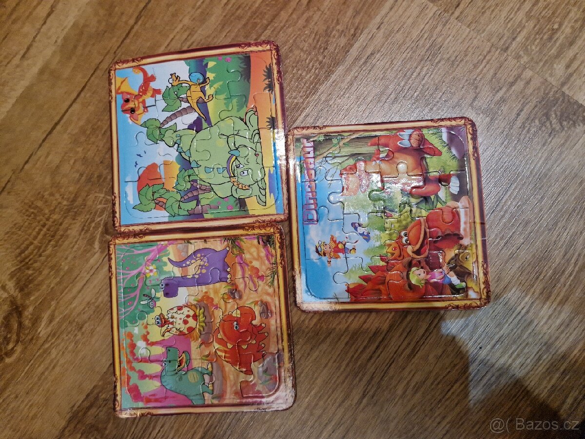 Puzzle Dino-3 obrázky