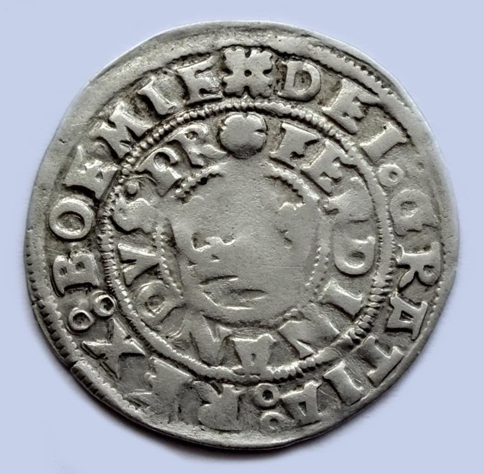 Čechy, Ferdinand I. Habsburský, pražský groš 1541,originál