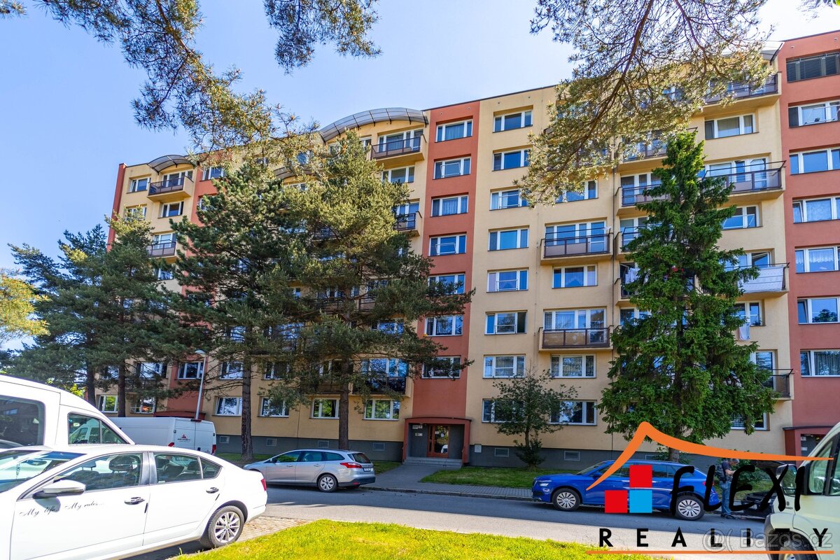 Prodej bytu 2+1 s balkónem, ul. Centrum Karviná, výhled na B