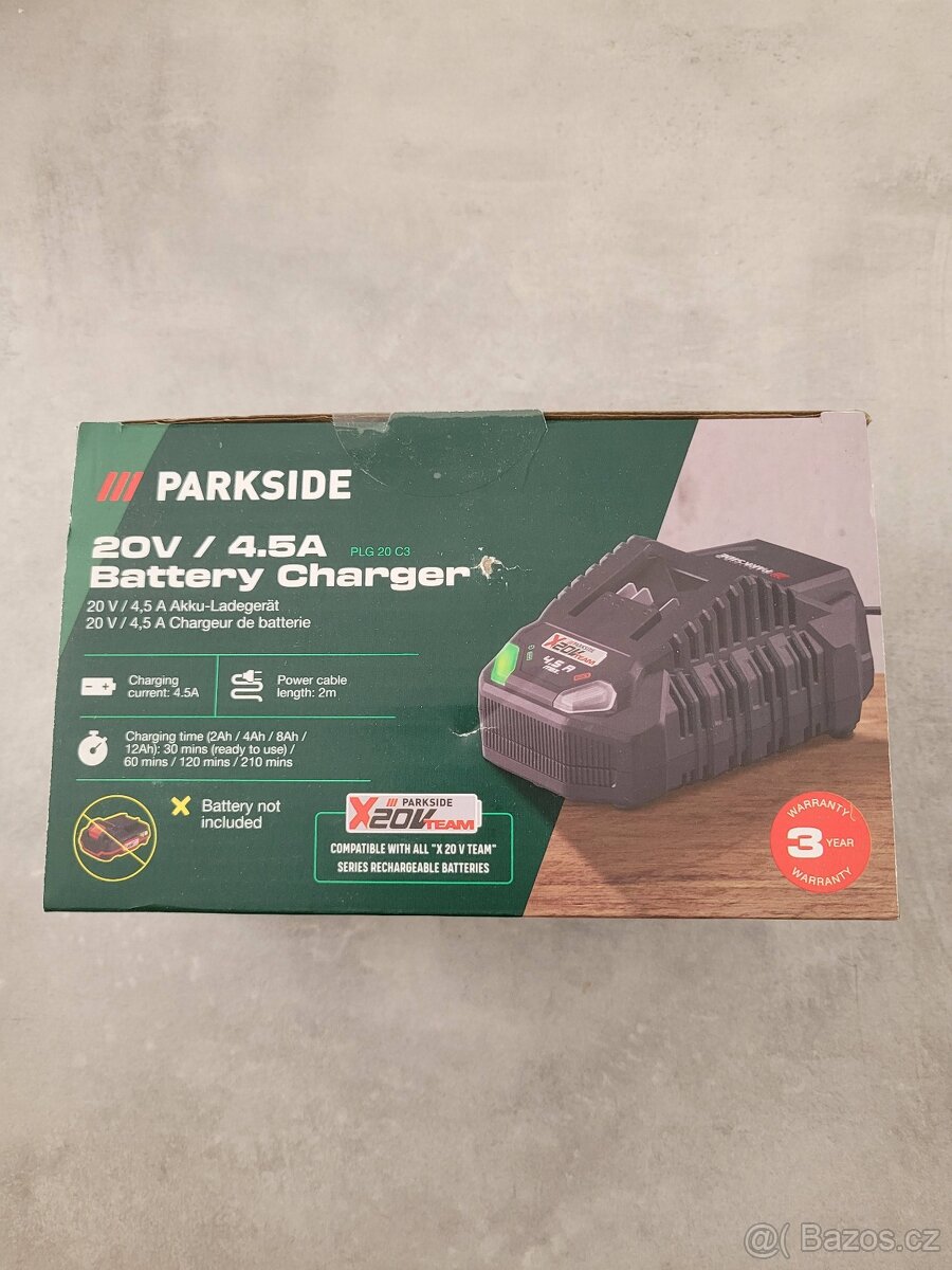 Nabíječka baterií PARKSIDE 4,5A - PLG 20 C3