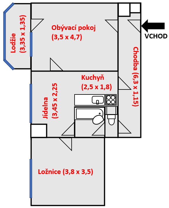 Prodej bytu 2+1, Přerov – Osmek 479/11 (soukromá inzerce)