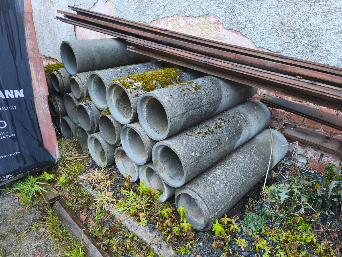 Betonové trouby, trubky