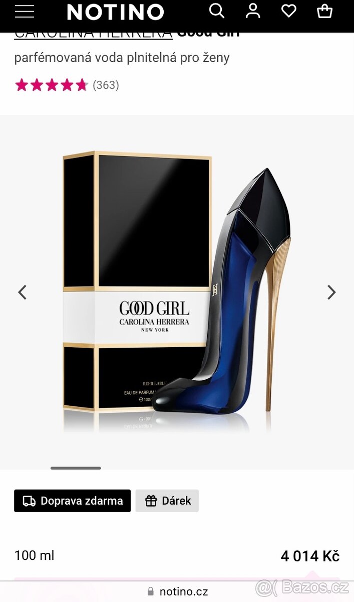Prodám parfém CAROLINA HERRERA