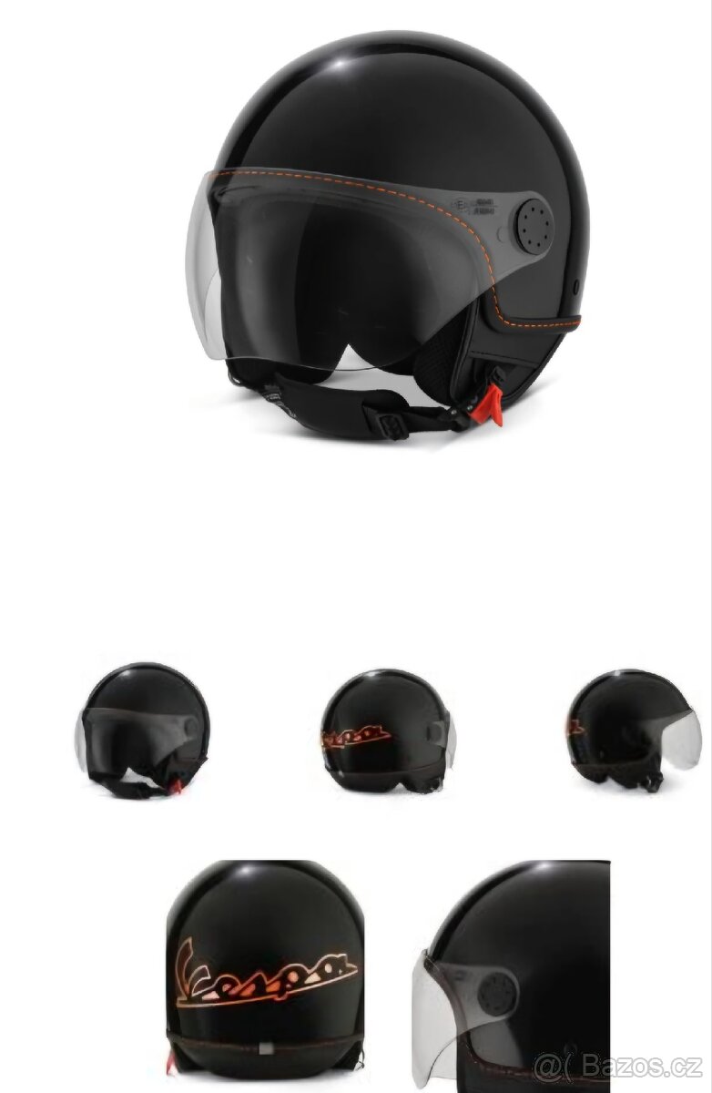 Helma Vespa visor 4.0 Černá