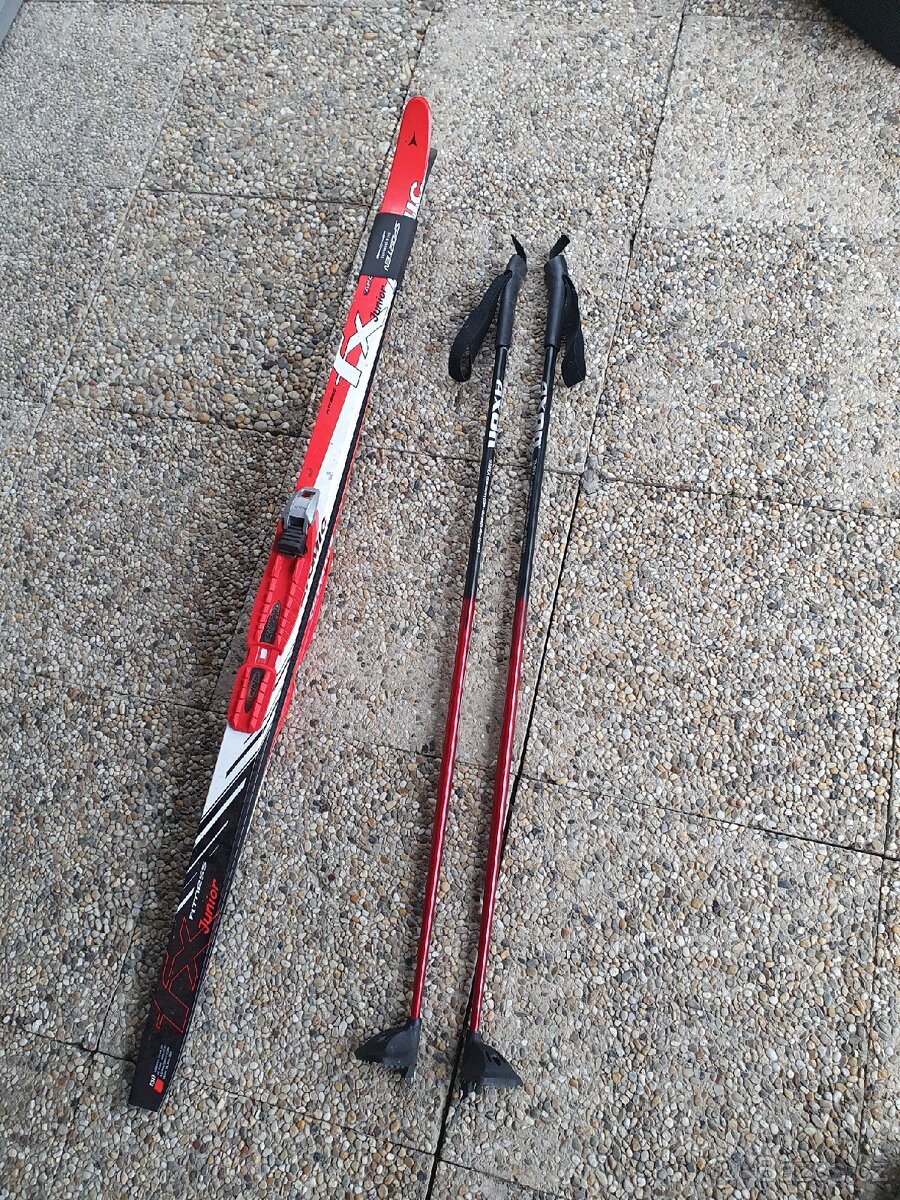 Běžecké lyže dětské + hůlky+boty