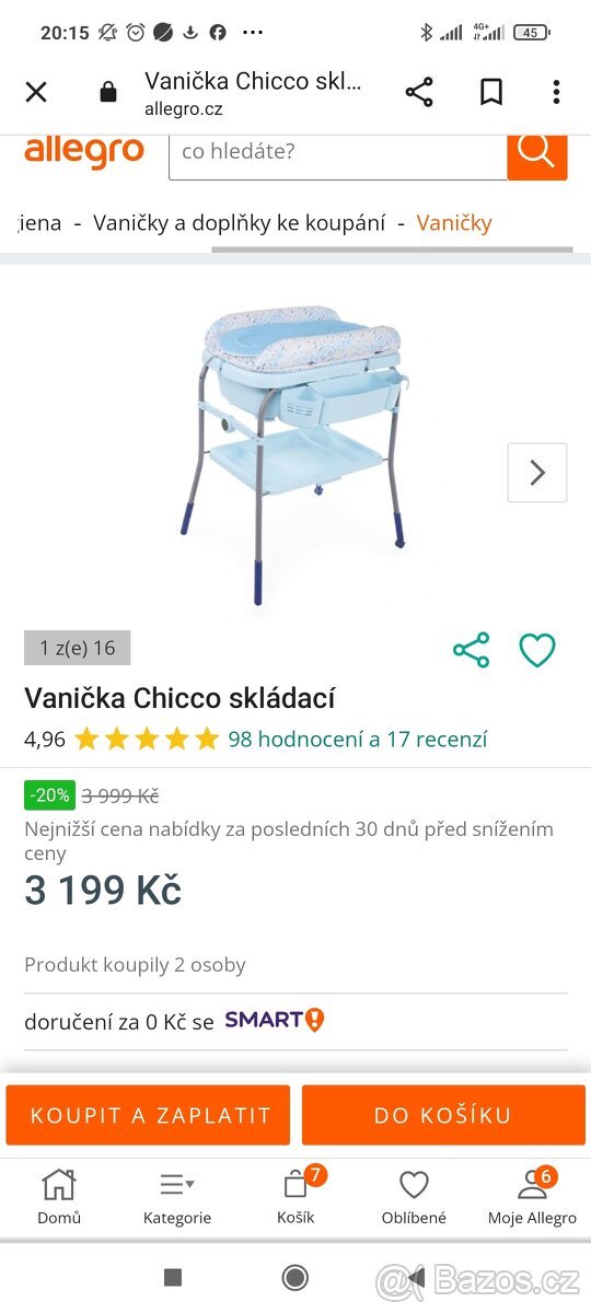 Vanička s přebalovákem