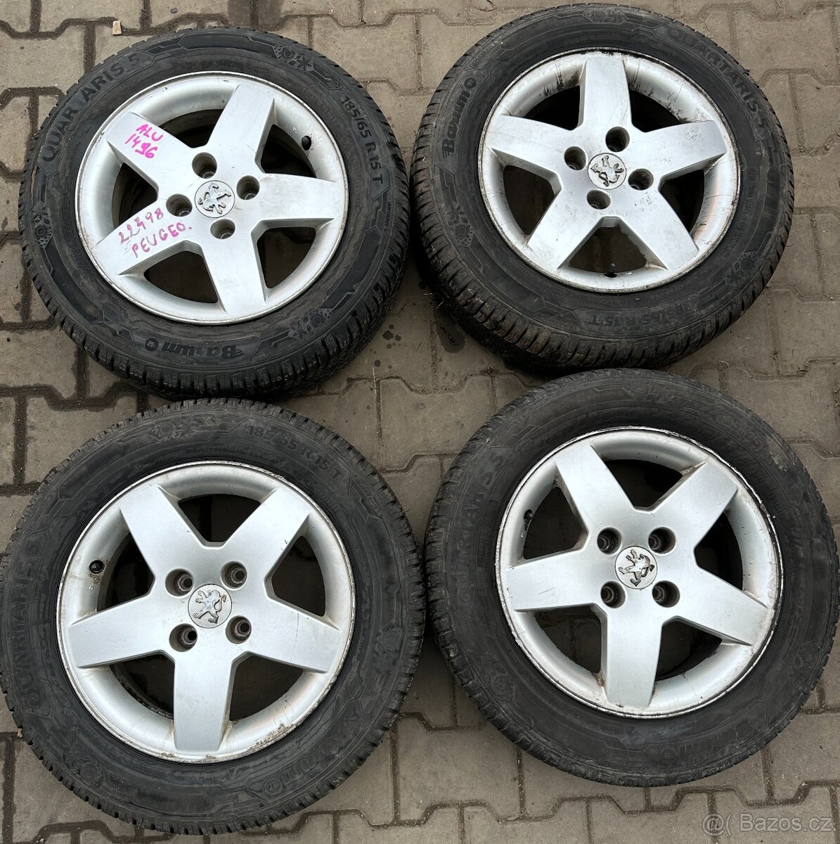Prodám ALU kola Peugeot č. 1496