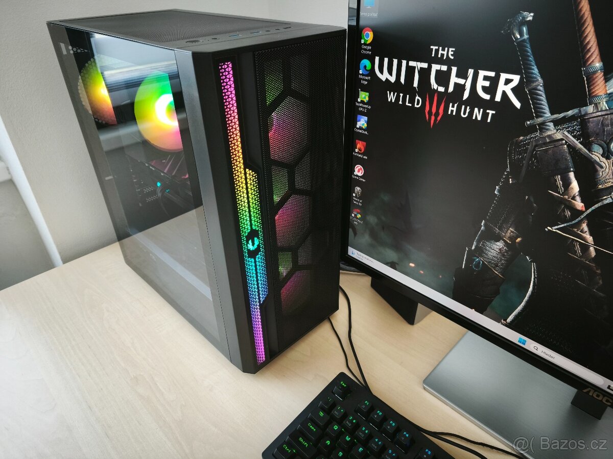 Herní 8-jádro Ryzen 7-2700X/32GB RAM/ RX5600XT/SSD 1TB/W11