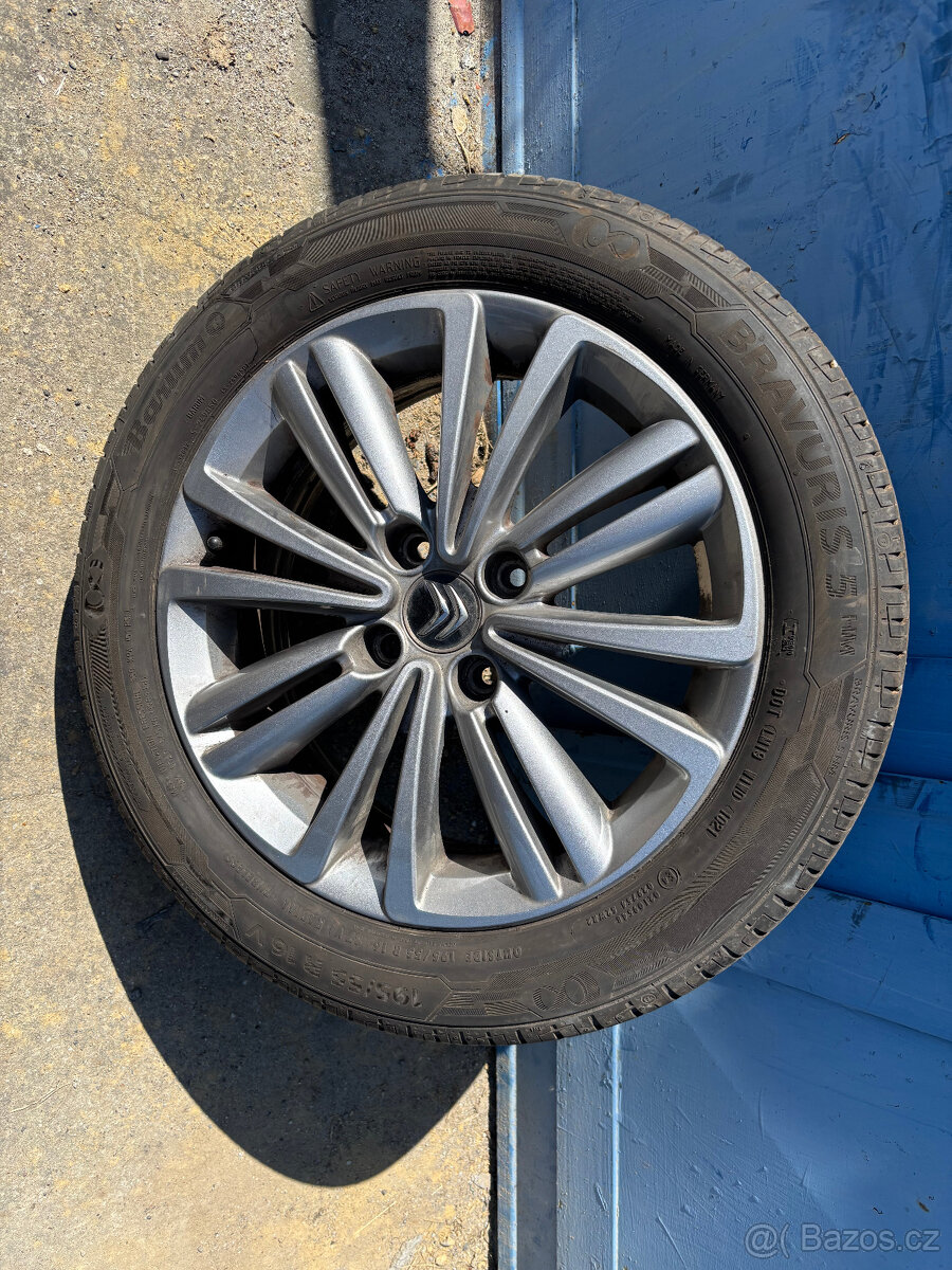 Alu kola Citroen Elysee 6Jx16 ET 27, Pneu 195/55/16