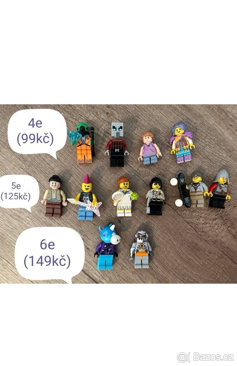 Lego minifigúrky rôzne