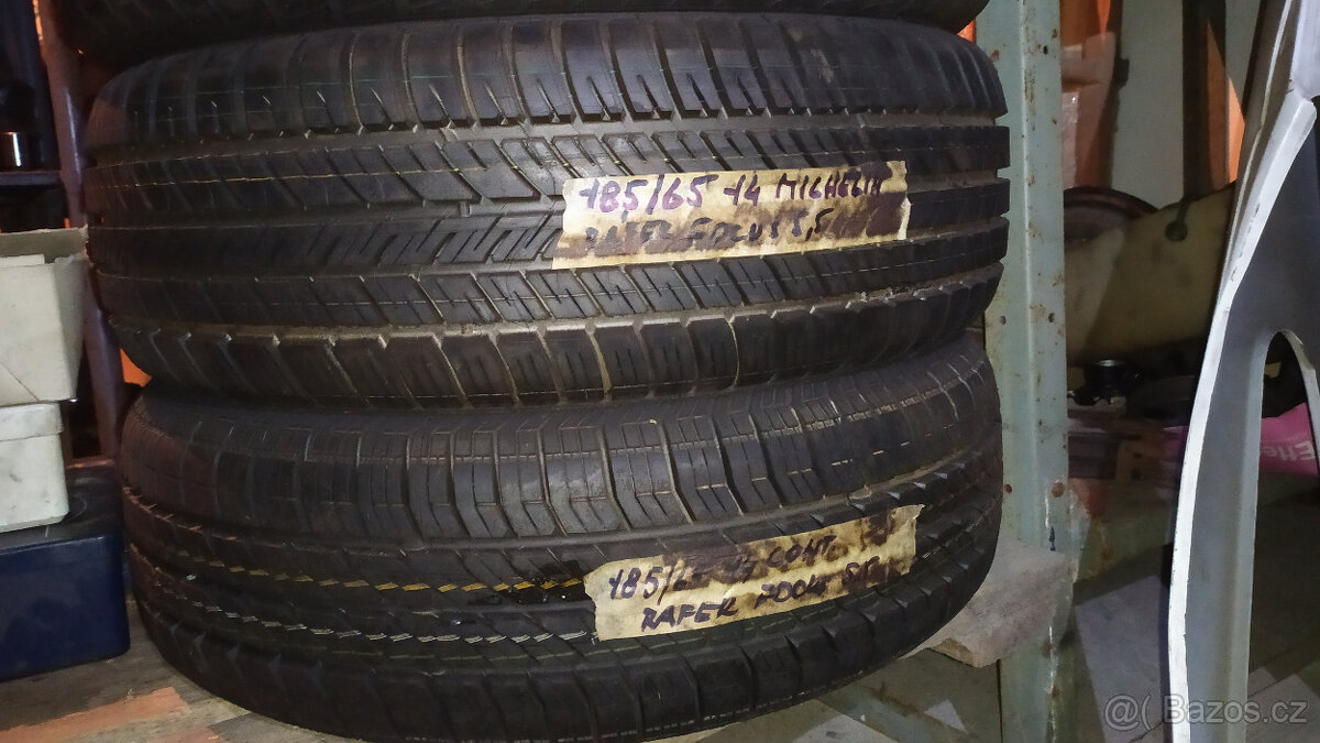 165/70 R14 / 185/60 R14 / 185/65 R14 / 195/50 R15 nejeté