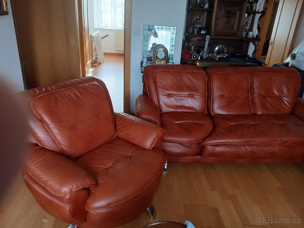 Kožená sedací souprava