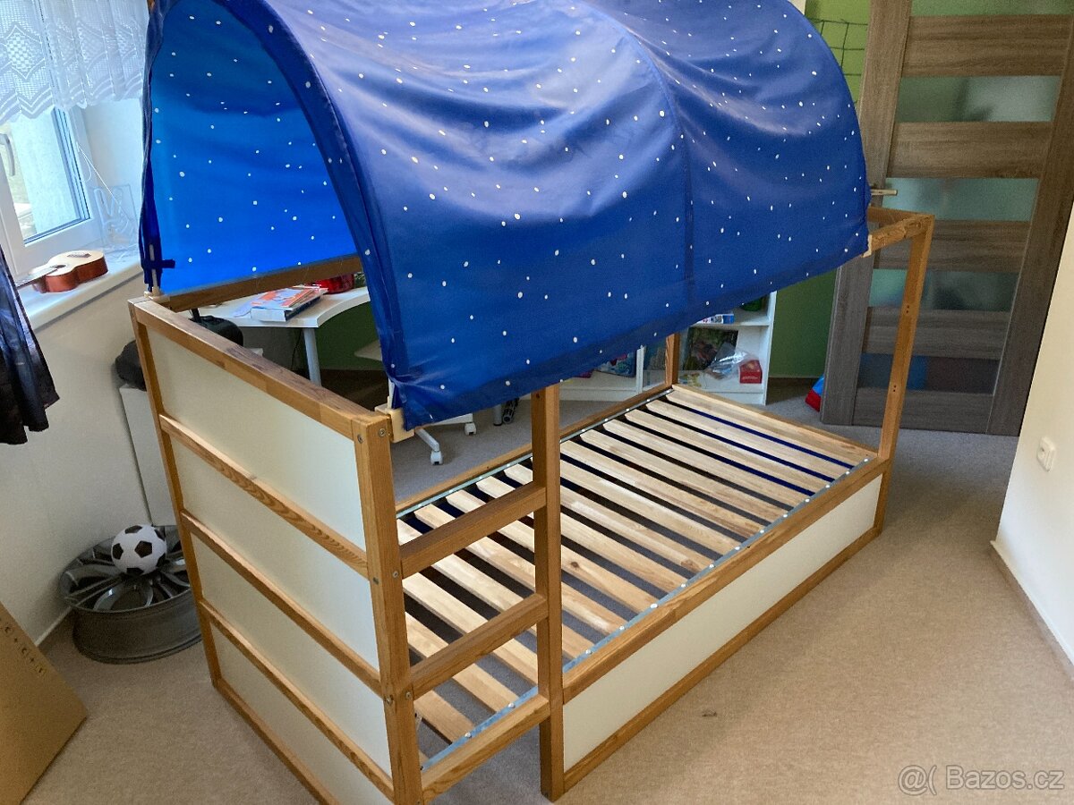 IKEA KURA oboustranná postel 90x200cm (2x)