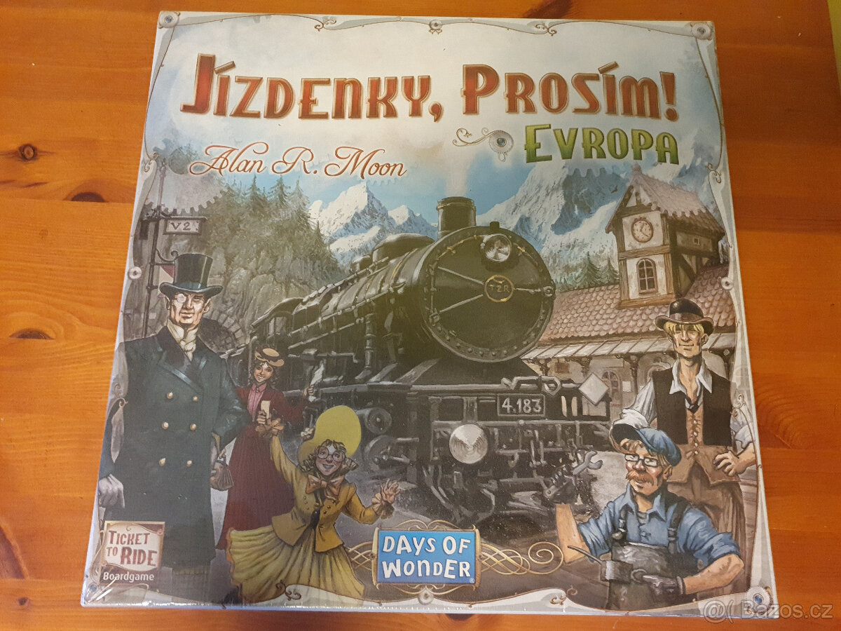 Nová, nerozbalená desková hra Jízdenky, Prosím Evropa
