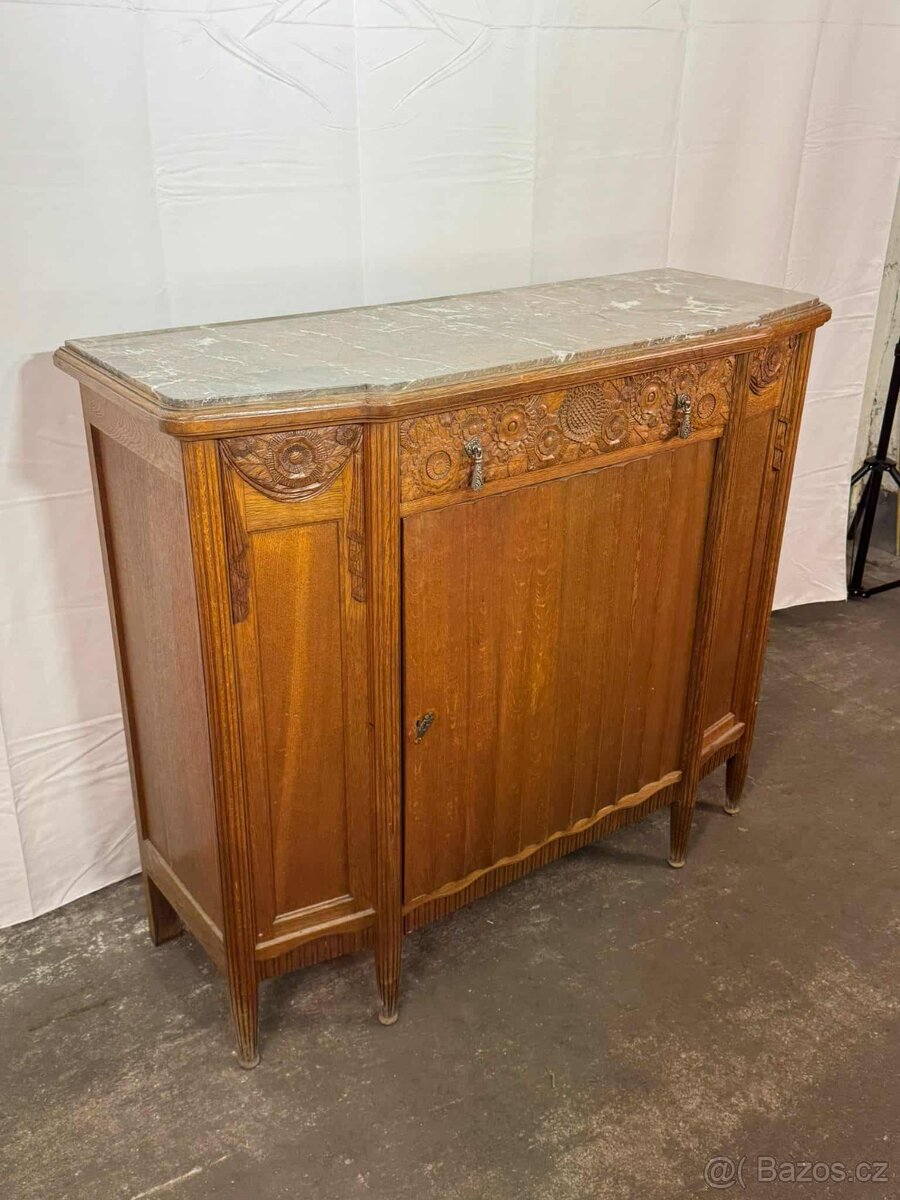 Art deco komoda s mramorem (134019)