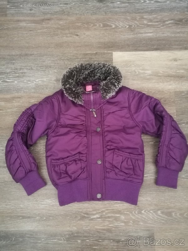 Dívčí vyteplená bunda vel 128-134