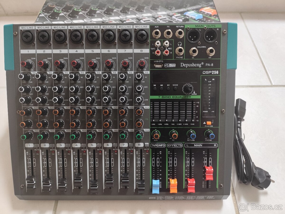 Prodám profesionál mixer+ 4ks bezdrátové mikrofony