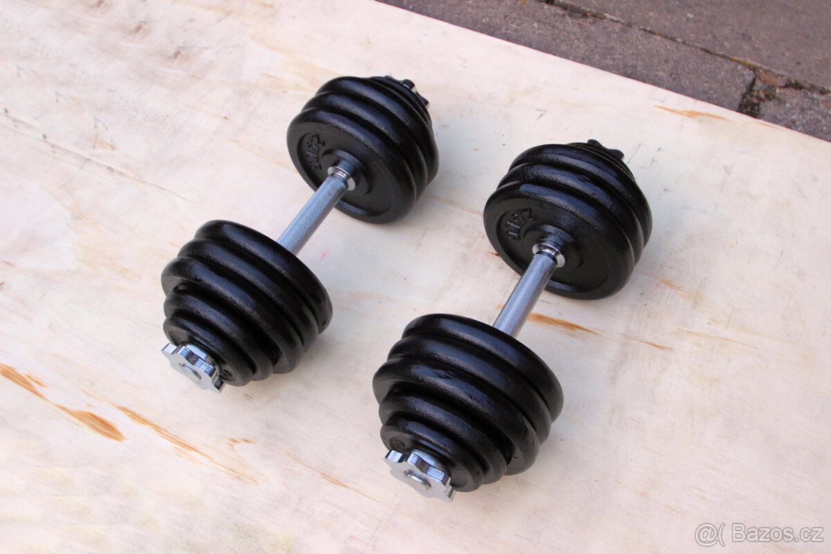 Nakládací činky 2x21kg (25mm)