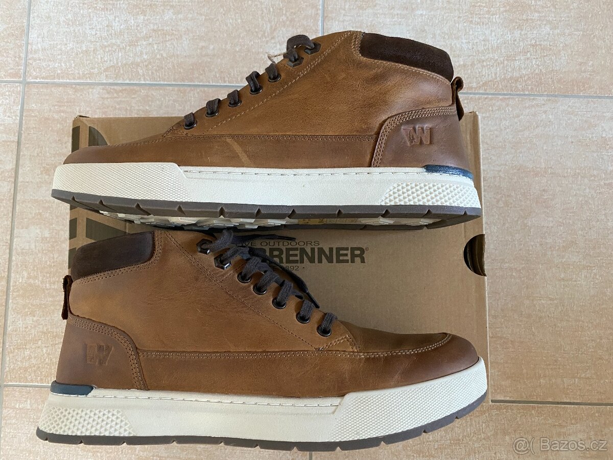 Nové pánské kožené podz./zimní boty Weinbrenner - č. 44