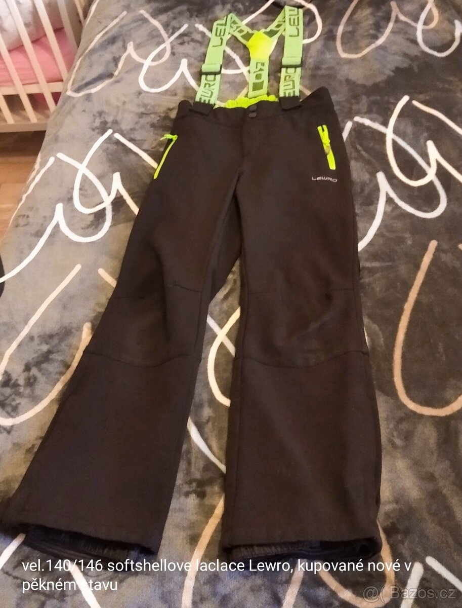 Softshellové kalhoty s laclem 140/146