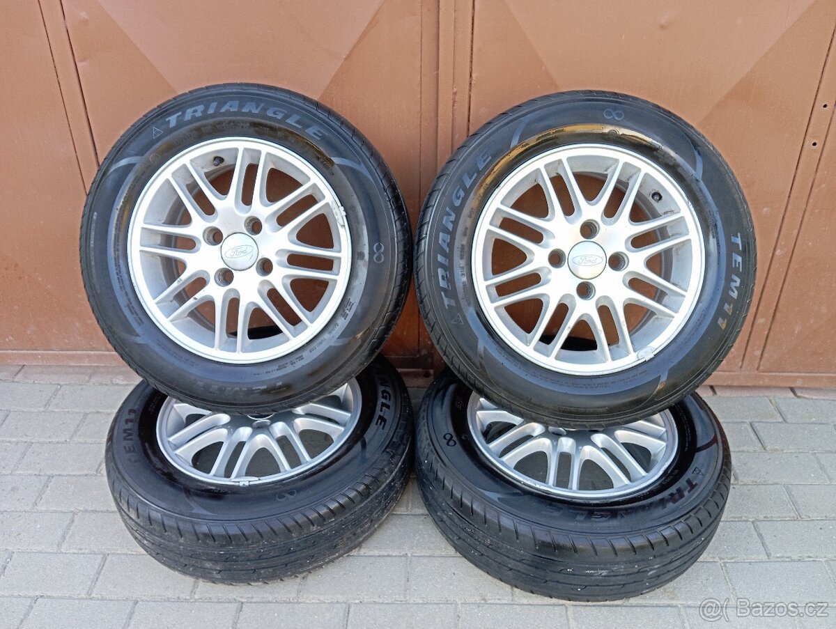 Alu kola 4x108 r15 95% Pneu Letní