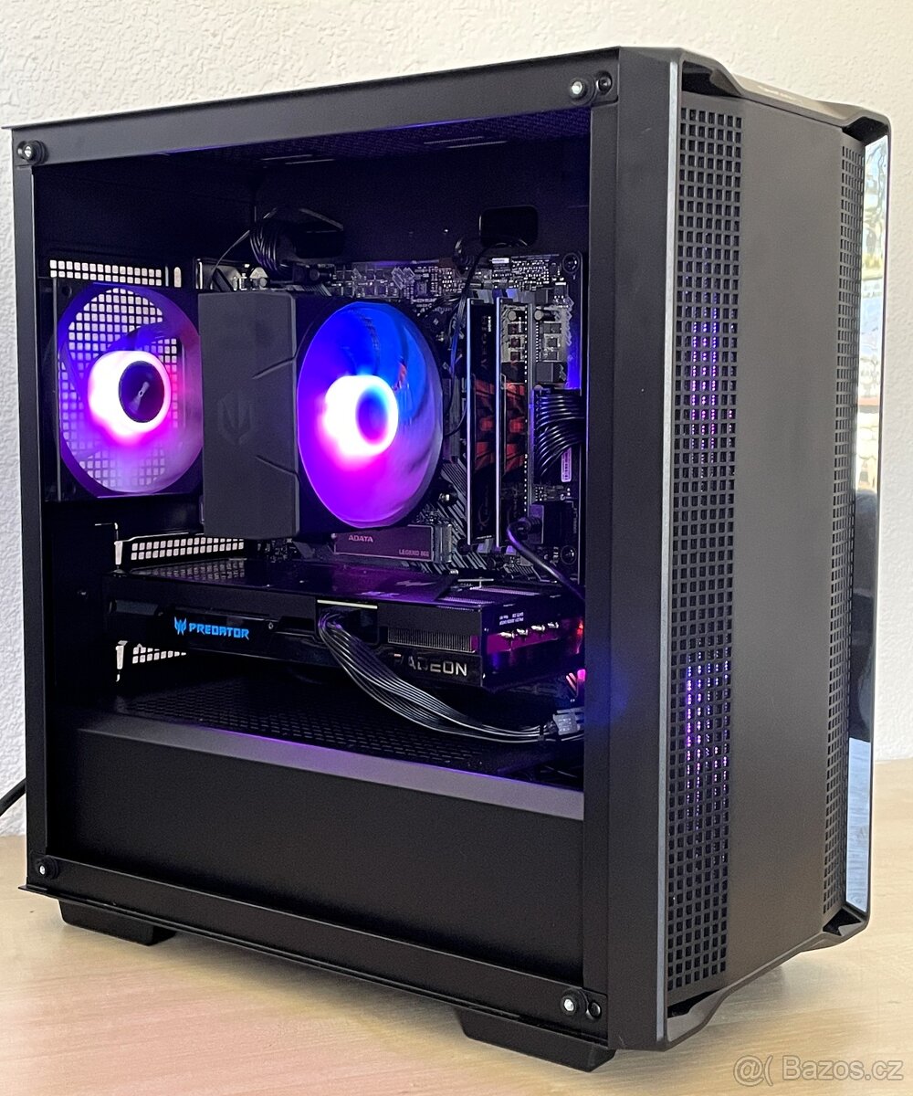 Herní PC Ryzen 5 / RX 7600 / 32GB, 1TB - vše nové, záruka