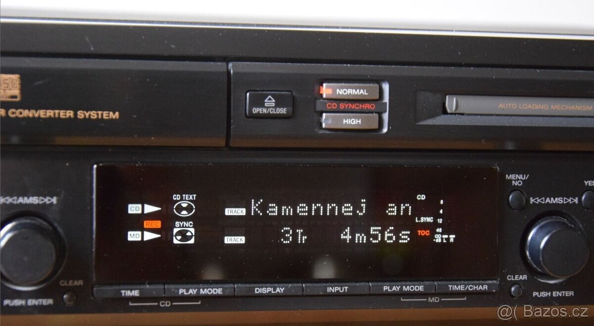 Kombinace MINIDISC / CD SONY, MD s názvy, manuál, MD 9x disk