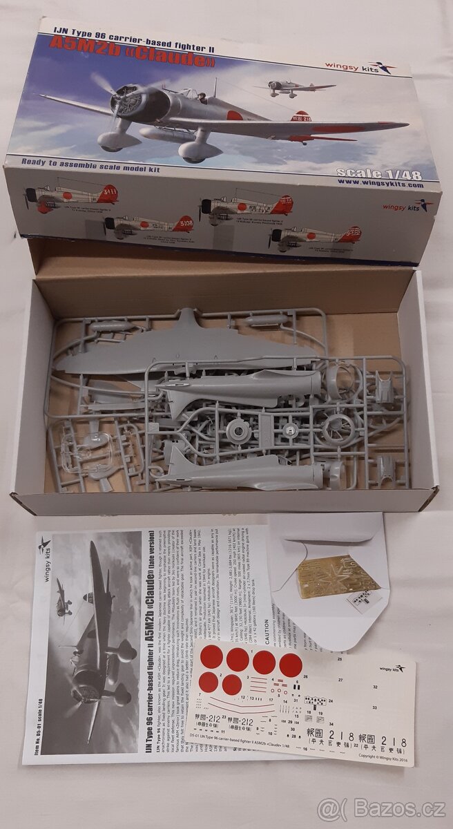 Model Mitsubishi A5M2b " Claude " 1:48,č. D5-01