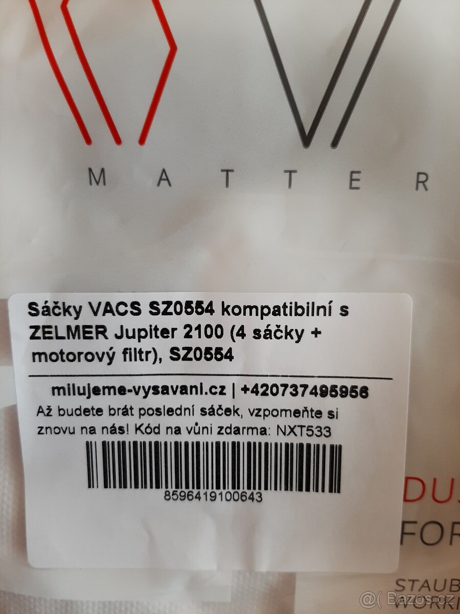 Sáčky do vysavače Zelmer Jupiter 2100