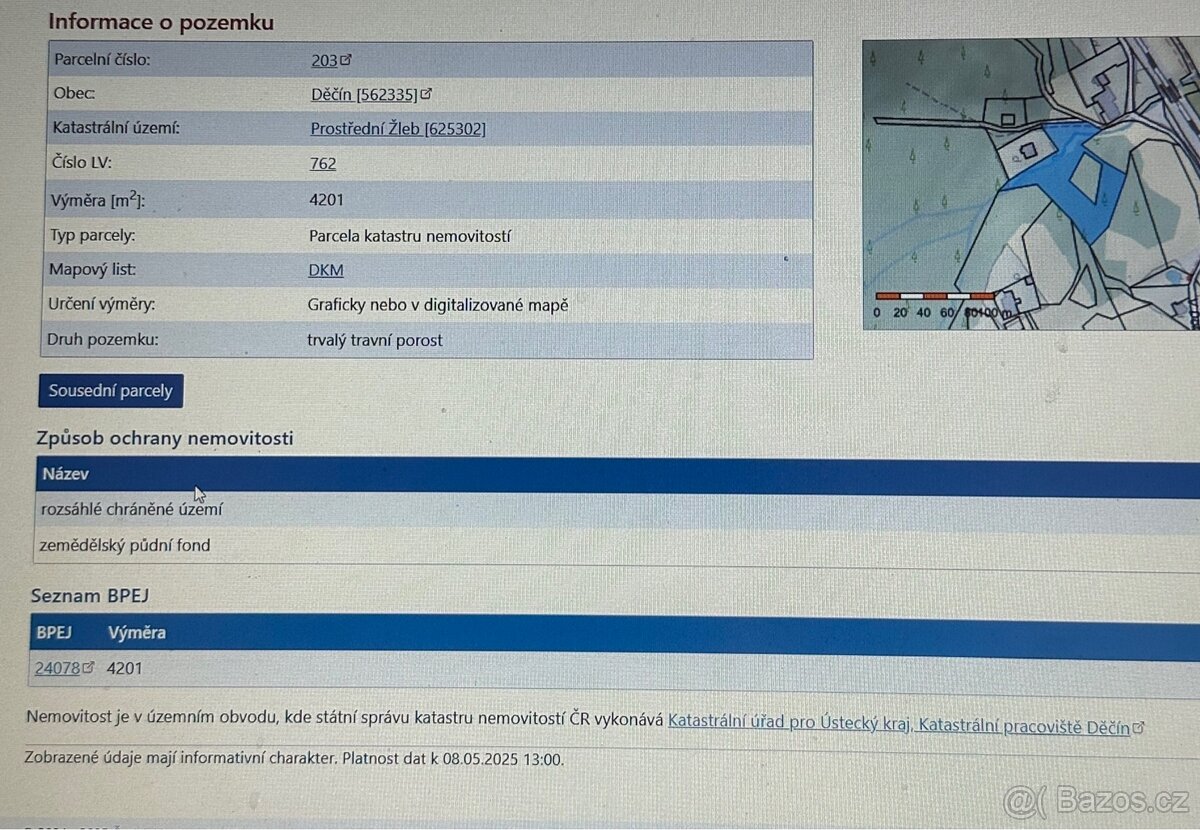 Prodej pozemků cca 5.000m2, Děčín-Prostřední Žleb. 🍀🎁🍀