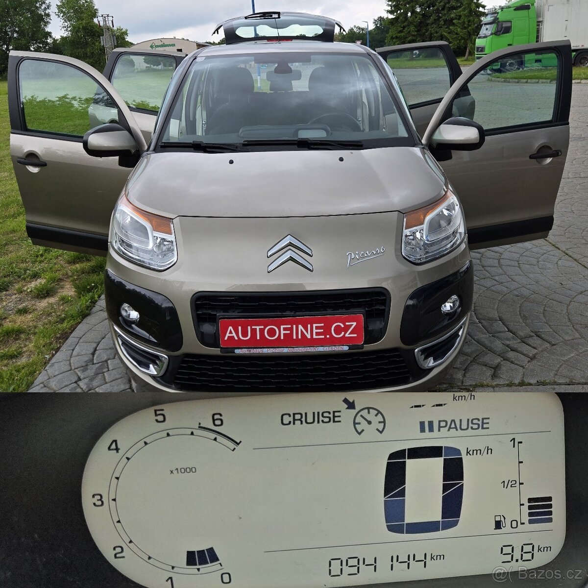 CITROEN C3 PICASSO BENZÍN 4 VÁLEC 1,6i  NAJETO 94tis.km 2012