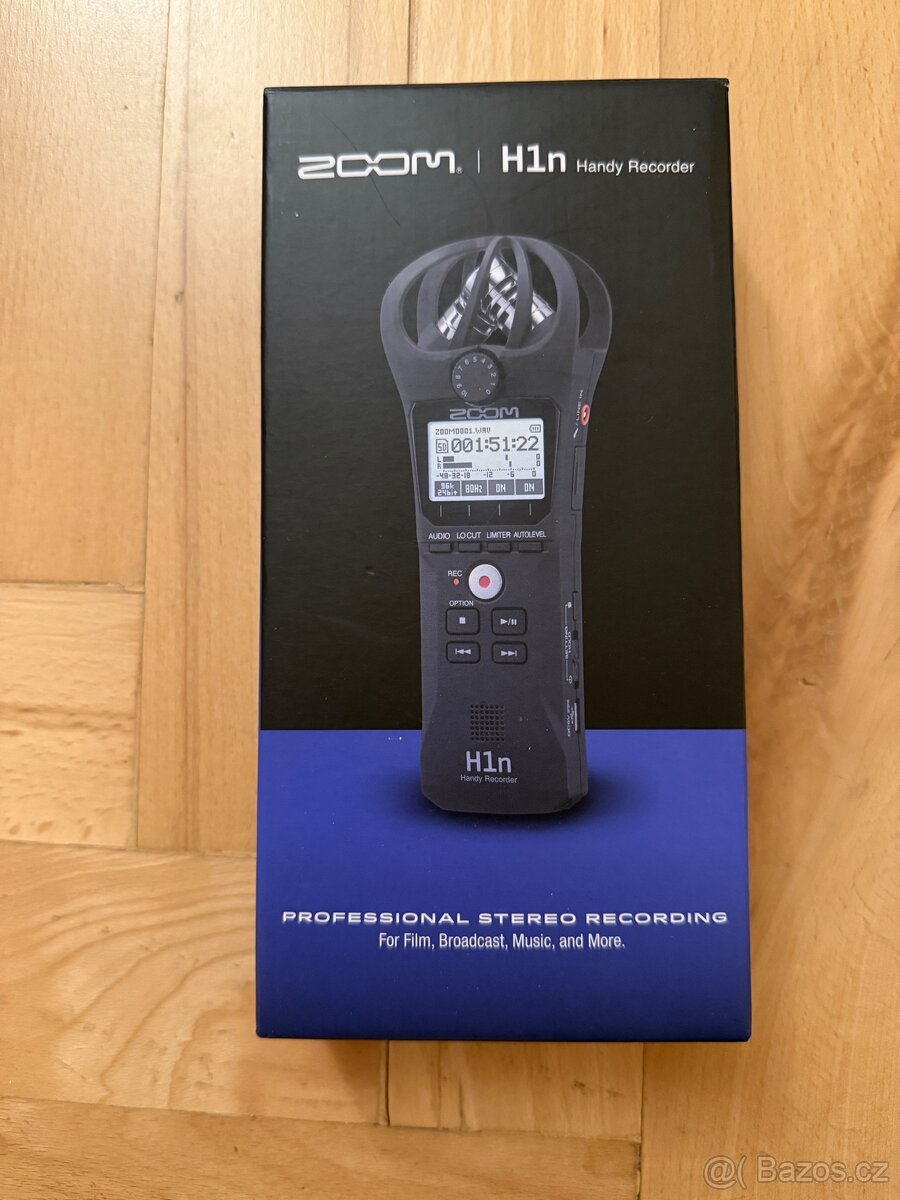 Zoom H1n, přenosný rekordér.