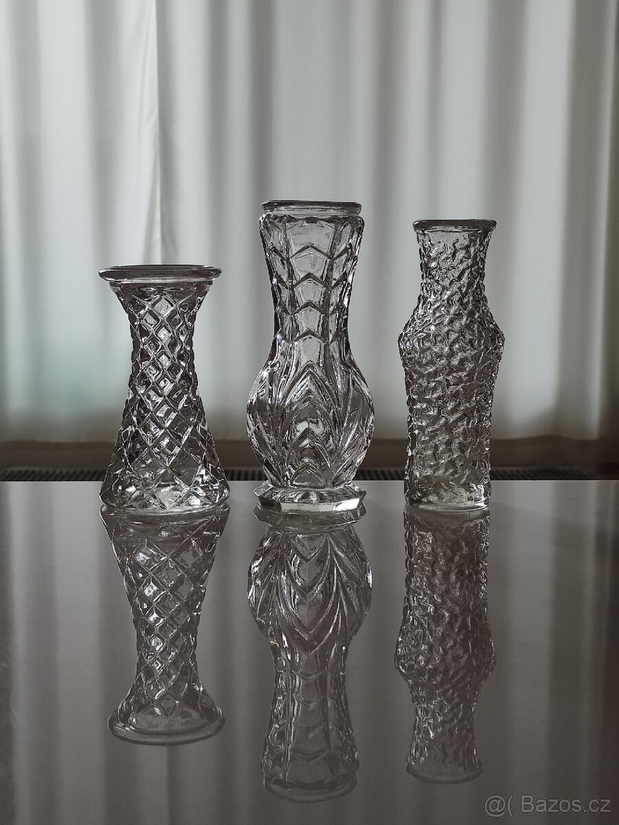 3 vázy do sbírky za 290,-