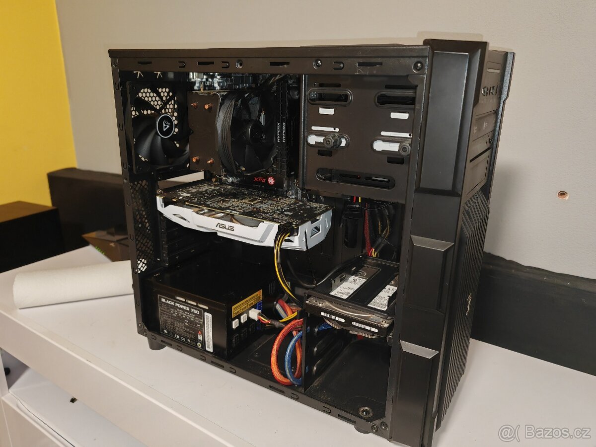 Herní počítač AMD Ryzen 3600,16GB RAM DDR4 a GTX 1070,m2 SSD