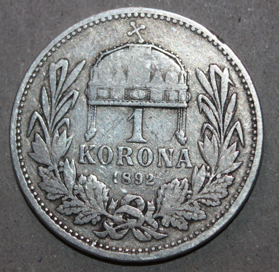 Mince 1 koruna 1892 KB, lepší ročník