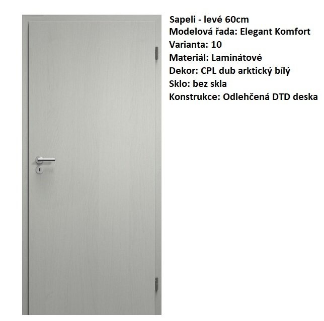 Dveře a zárubně Sapeli – interiérové