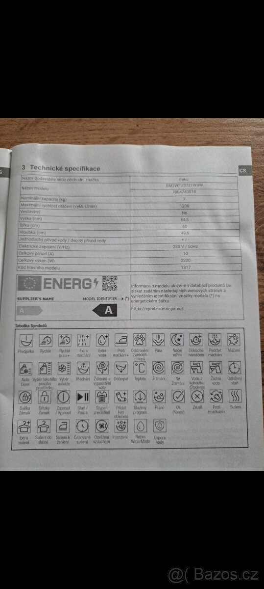 Pračka Beko, lednice Philko