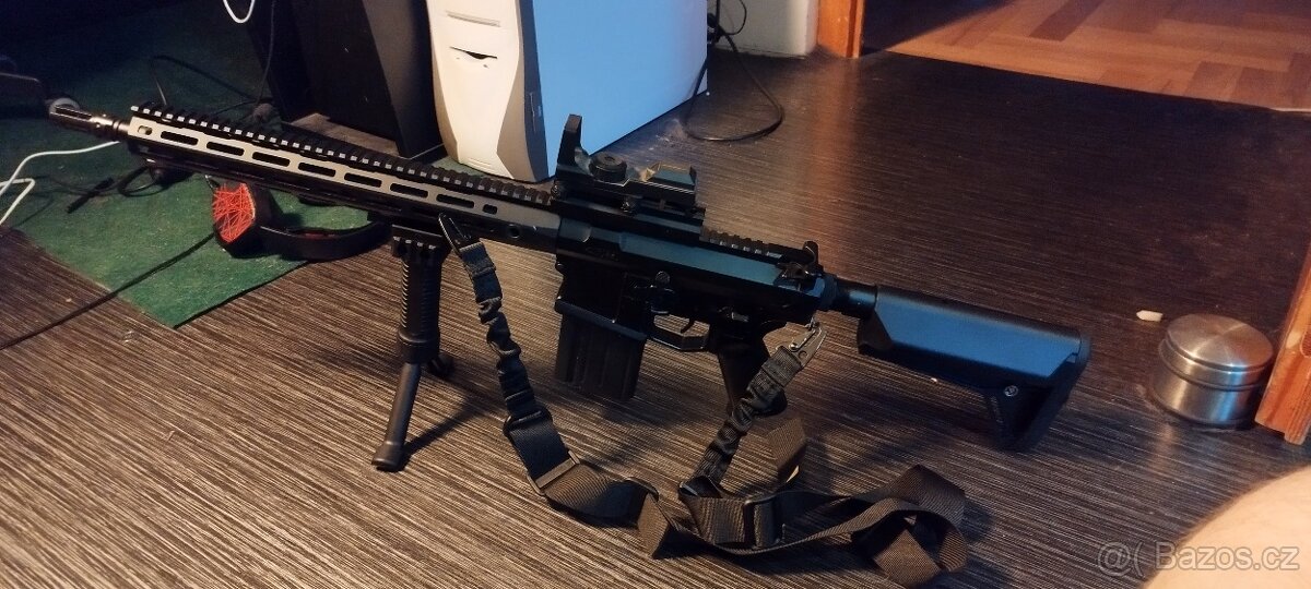 SR25/AR10 Cyma Platinum s upgradem