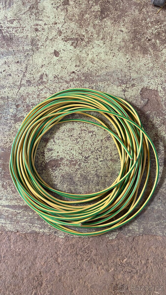 ✅ Kabel CYA 25 mm² zelenožlutý | Prodej po metrech i v balen