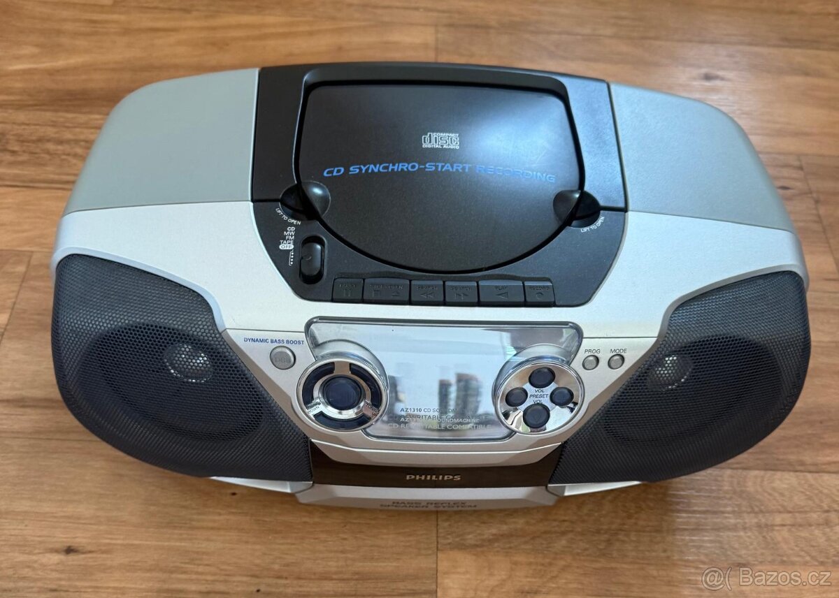 Philips AZ1310 Radiomagnetofon s CD přehrávačem