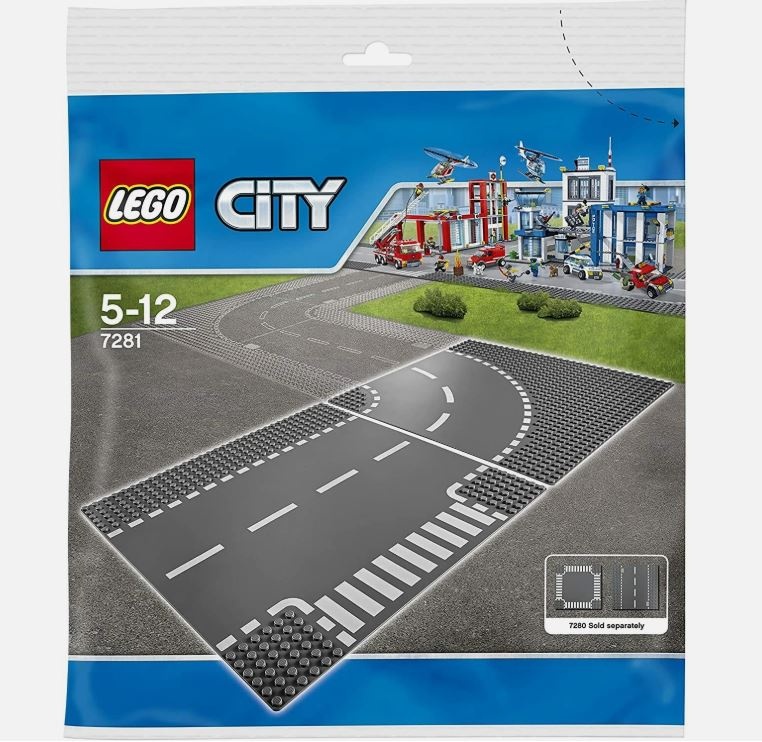LEGO City 7281 (10ks) Zatáčka a křižovatka ve tvaru T