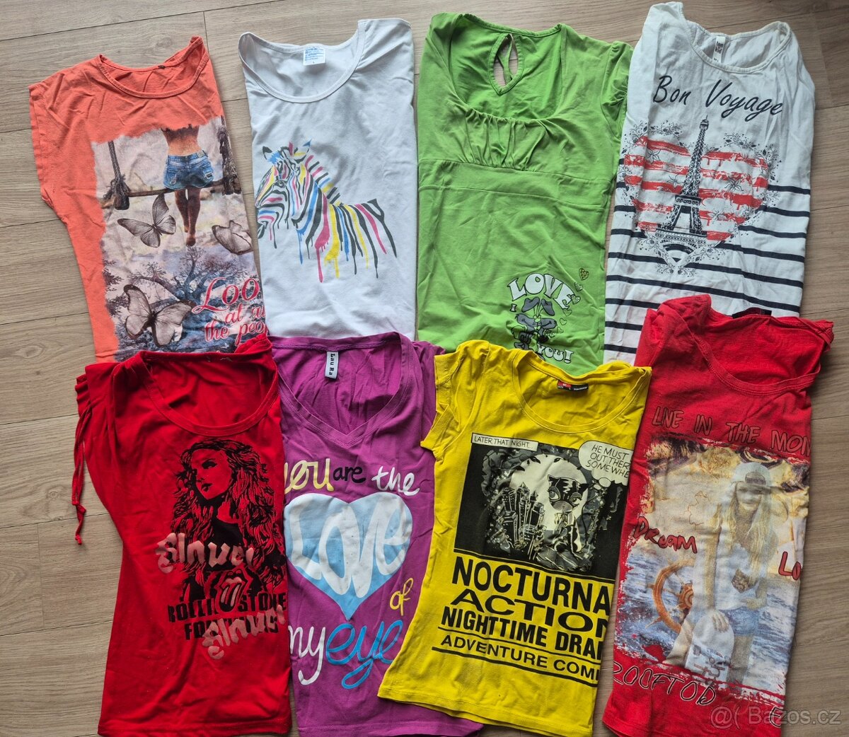 Dámská trika, triko, trička, sada, balík.
