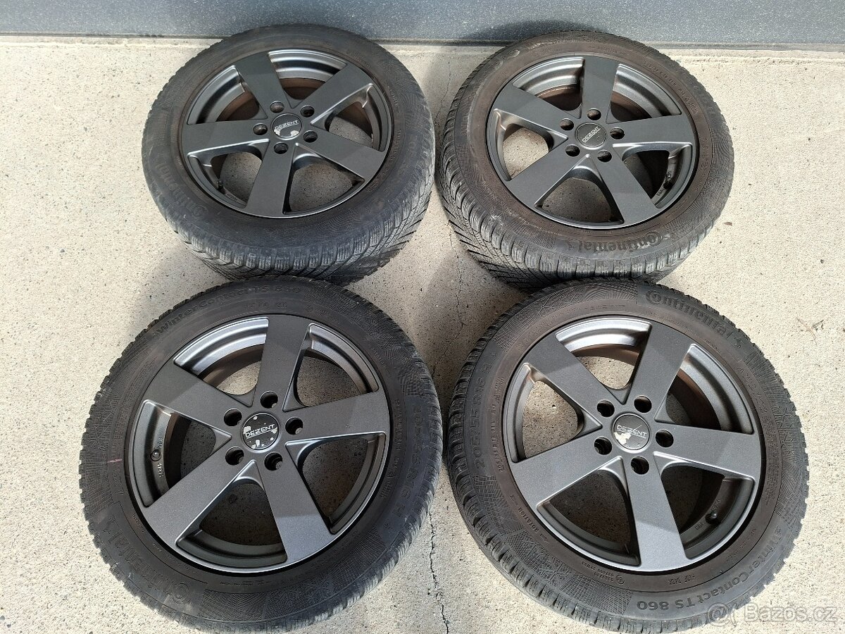 16" ZIMNÍ sada ALU kol DEZENT 5x112 + pneu 205/55 R16